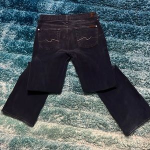 7forAllMankind Dark Blue Corduroy Stretch Pants